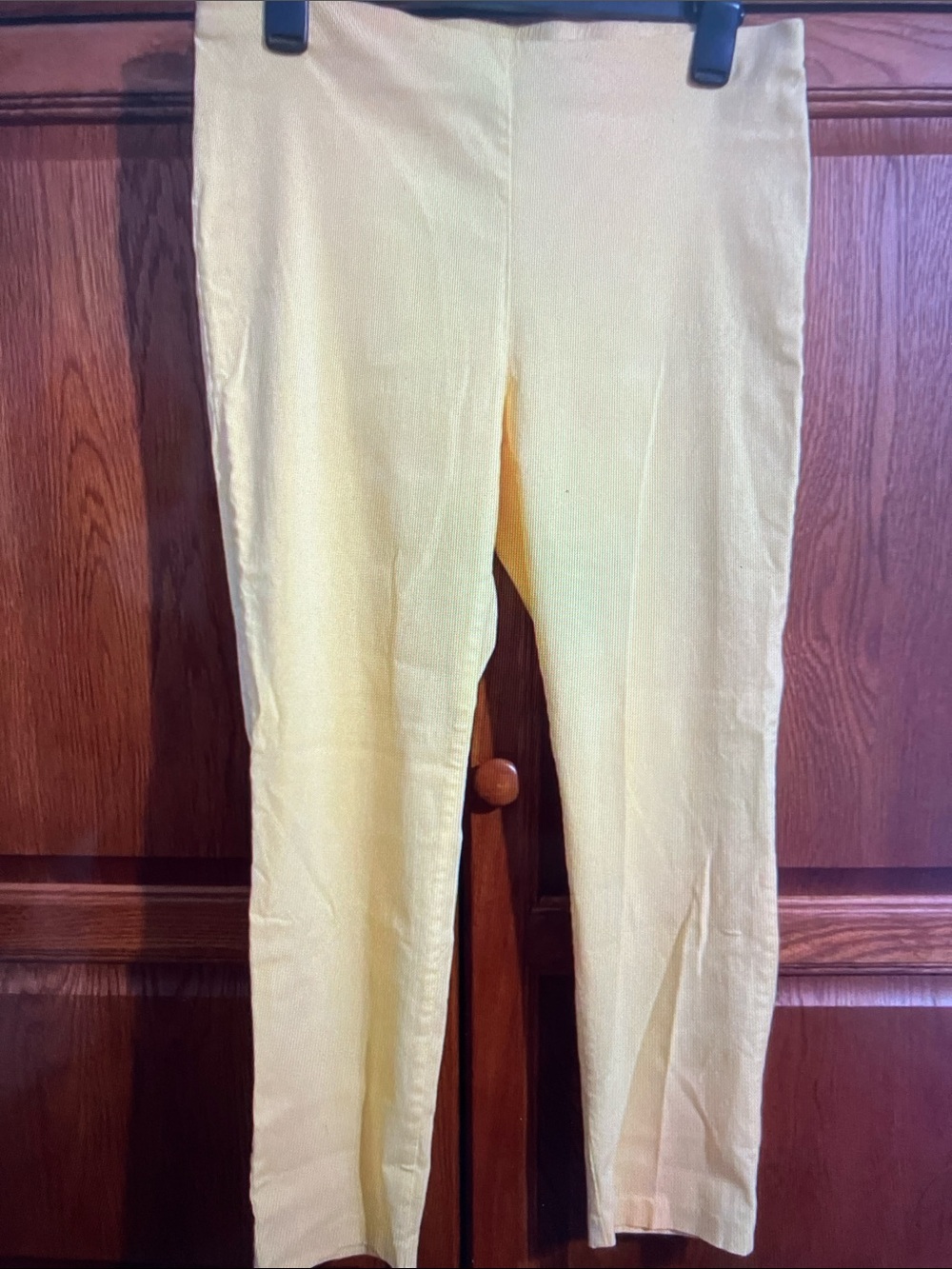 Attyre Bright Yellow Ribbed Kids Leggings